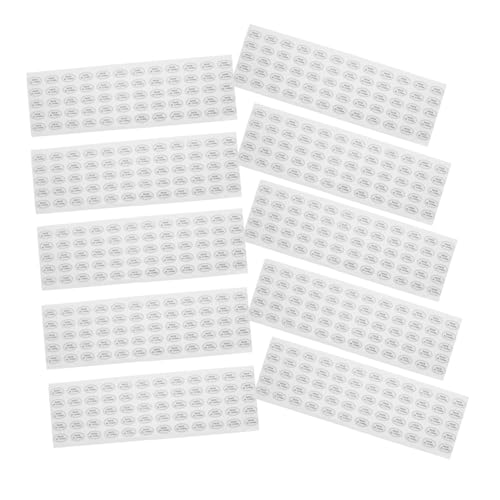 Tofficu 1200 Stück China Product PVC Selbstklebende Lebensmittelaufkleber Ölresistent Reißfest Oval Küchenorganisation Wiederverwendbare Etiketten für Vorratsbehälter von Tofficu