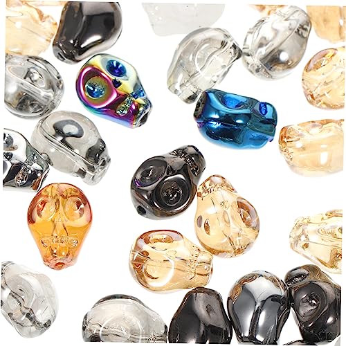 Tofficu 140 Stück Teiliges Bunte Skull Beads für Schmuckherstellung Kleine Schädelperlen für DIY Armbänder Halsketten und Kreative Halloween Dekorationen Tofficu 140 Stück Teiliges Bunte Skull Beads für Schmuckherstellung Kleine Schädelperlen für DIY Armbänder Halsketten und Kreative Halloween Dekorationen von Tofficu
