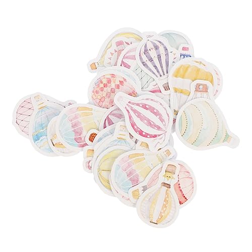 Tofficu 15 Kisten Siegel Aufkleber Dekorative Geschenkaufkleber Aufkleber Für Laptop Briefpapieraufkleber Dekorative Paster-aufkleber Scrapbook-aufkleber Kind Heißluftballon Papieretikett von Tofficu