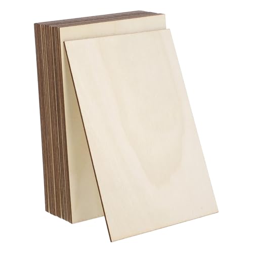 Tofficu 15 Stück DIY Lindenholz-bastelblätter Für Kinder, Unvollendete Rechteckige Holzstücke Zum Malen, Gravieren Und Für Kreative Projekte, Naturholzplatten Tofficu 15 Stück DIY Lindenholz-bastelblätter Für Kinder, Unvollendete Rechteckige Holzstücke Zum Malen, Gravieren Und Für Kreative Projekte, Naturholzplatten von Tofficu