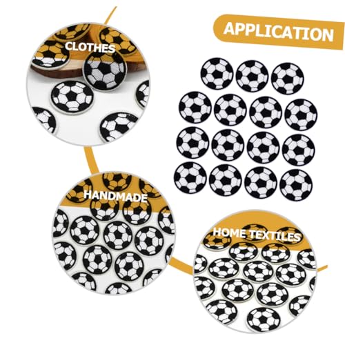 Tofficu 15 Stück Gestickte Fußball Patches Dekorative Stoffapplikationen zum Aufnähen und Reparieren von Kleidung Taschen Hüten Schuhen und DIY Textilgestaltung Tofficu 15 Stück Gestickte Fußball Patches Dekorative Stoffapplikationen zum Aufnähen und Reparieren von Kleidung Taschen Hüten Schuhen und DIY Textilgestaltung von Tofficu