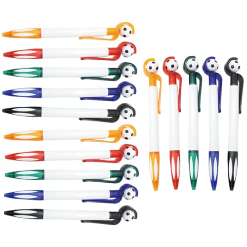Tofficu 15 Stück Teiliges Einziehbare Fußball Kugelschreiber für Schüler Langlebige Nachfüllmine Bunte Schreibstifte als Fußball Partygeschenke Leicht für Schule und Alltag Tofficu 15 Stück Teiliges Einziehbare Fußball Kugelschreiber für Schüler Langlebige Nachfüllmine Bunte Schreibstifte als Fußball Partygeschenke Leicht für Schule und Alltag von Tofficu