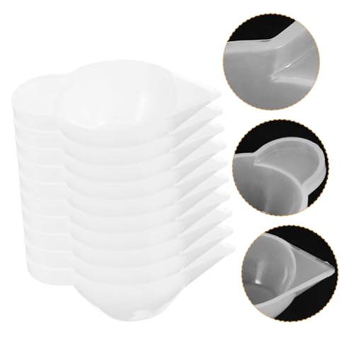 Tofficu 15 Stück Teiliges Silikon Epoxidharz Mischbecher Flexibel Leicht zu Reinigen DIY Bastelwerkzeug für Resin Gießen und Farbmischung Craft Making Tools von Tofficu