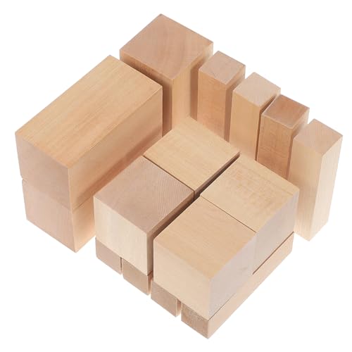 Tofficu 15 Stück Unfertige Holzklötze Basteln Verschiedene Leichte Holzstücke zum Schnitzen Bemalen und Gravieren für DIY Kunstprojekte und Bastelarbeiten Tofficu 15 Stück Unfertige Holzklötze Basteln Verschiedene Leichte Holzstücke zum Schnitzen Bemalen und Gravieren für DIY Kunstprojekte und Bastelarbeiten von Tofficu