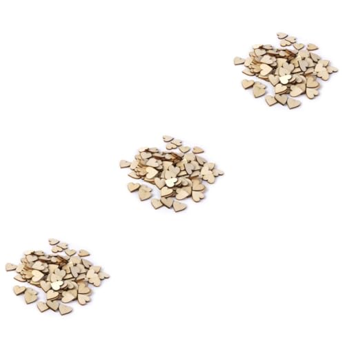 Tofficu 150 Stck Holzherzen Scheiben zum Basteln Beidseitig Geschliffen Natürliche Holzfarbe Dicke Blanko Holzscheiben für DIY Dekoration Scrapbooking und Handwerksprojekte von Tofficu
