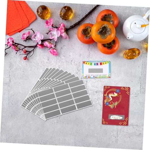 Tofficu 150 Stück Rechteckige Scratch Off Sticker Selbstklebend PVC Kratzaufkleber für DIY Rubbellose Karten Spiele Hochzeit Shower Basteln Tofficu 150 Stück Rechteckige Scratch Off Sticker Selbstklebend PVC Kratzaufkleber für DIY Rubbellose Karten Spiele Hochzeit Shower Basteln von Tofficu