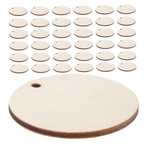 Tofficu 150 Stück Rundholzscheiben mit Vorgebohrtem Naturbelassene Holzanhänger für DIY Basteln Holzanhänger zum Bemalen Rustikale Dekorationen für Schlüsselanhänger Ornaments und Party Tofficu 150 Stück Rundholzscheiben mit Vorgebohrtem Naturbelassene Holzanhänger für DIY Basteln Holzanhänger zum Bemalen Rustikale Dekorationen für Schlüsselanhänger Ornaments und Party von Tofficu