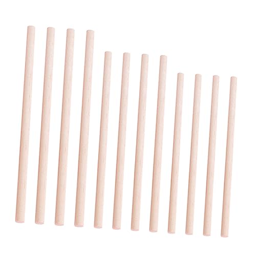 Tofficu 150 Stück Teiliges DIY Holzstäbe Glatte Oberfläche Langlebige Holzstäbe zum Basteln Modellbau Bemalen und Handwerksprojekte von Tofficu