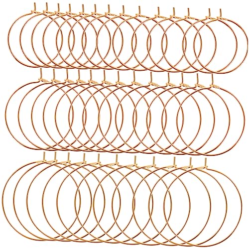 Tofficu 150 Stück Teiliges Ohrring Creolen in Roségold DIY Schmuckzubehör für Frauen Runde Ohrkreis Komponenten zum Selbermachen und Basteln von Ohrschmuck von Tofficu