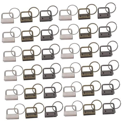Tofficu 150 Stück Teiliges Schlüsselanhänger set mit Metall fob hardware und Schlüsselringen Langlebig Rostfrei Geeignet für Taschen Armbänder Bänder und Webmaterialien Einfache Montage von Tofficu