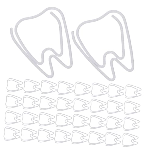 Tofficu 150 Stück Weiße Büroklammern mit gezackter Form Lustige Metall-organizer Klammern für Dokumente Vielseitige Papier Lesezeichenklammern für Büro Schule Scrapbooking Tragbar und von Tofficu