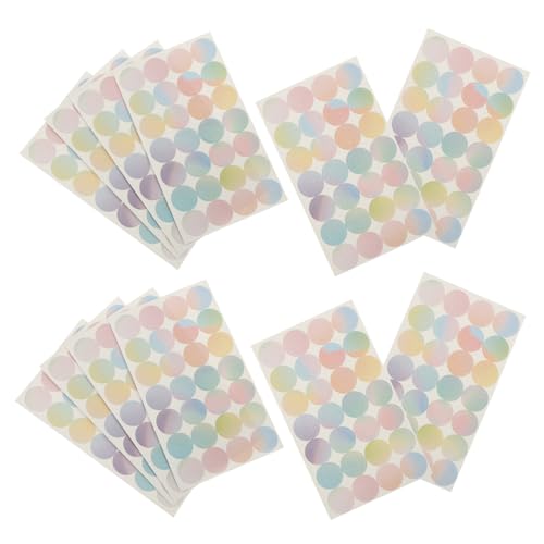 Tofficu 16 Blatt Lochverstärkungsetiketten Lochschutzsticker Lochverstärkungsaufkleber loses Blatt Papier Kreis schnellhefter Ordnerlochetiketten Rundloch-Verstärkungsaufkleber von Tofficu