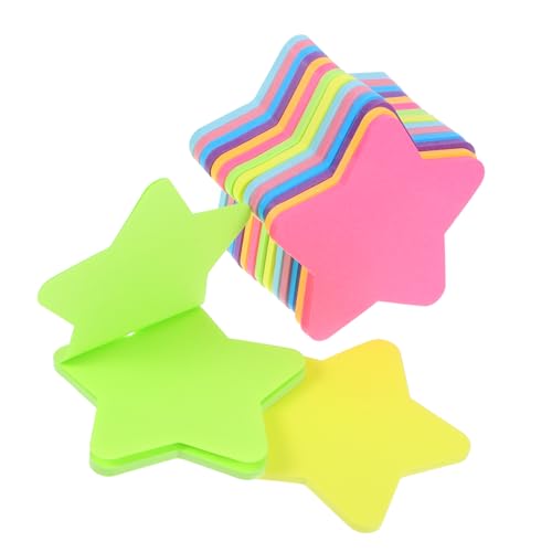 Tofficu 16 Stück Bunte Stern Haftnotizen Teiliges Set Selbstklebender Notizblöcke Abnehmbare Memo Pads für Kreative Planung und Organisation im Büro oder Zuhause von Tofficu