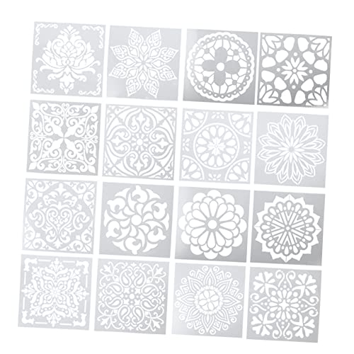 Tofficu 16 Stück Mandala Malvorlagen Teilig Wiederverwendbare DIY Schablonen für Kreative Kunst Geeignet für Fördert Kreativität und Handwerkliche Fähigkeiten Tofficu 16 Stück Mandala Malvorlagen Teilig Wiederverwendbare DIY Schablonen für Kreative Kunst Geeignet für Fördert Kreativität und Handwerkliche Fähigkeiten von Tofficu
