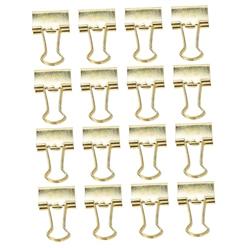 Tofficu 16 Stück Teiliges Goldene Binder Clips Starke Büroklammern aus Legierung Rutschfeste Papierklemmen für Akten Rechnungen und Notizen im Büro und Zuhause Tofficu 16 Stück Teiliges Goldene Binder Clips Starke Büroklammern aus Legierung Rutschfeste Papierklemmen für Akten Rechnungen und Notizen im Büro und Zuhause von Tofficu