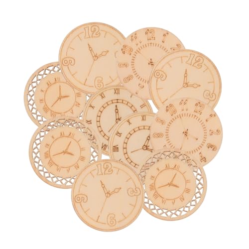 Tofficu 16 Stück Teiliges Holzscheiben für DIY Uhren Unbemalte Holzanhänger für Kreative Bastelprojekte für Hochzeiten Partys und Heimdekoration Tofficu 16 Stück Teiliges Holzscheiben für DIY Uhren Unbemalte Holzanhänger für Kreative Bastelprojekte für Hochzeiten Partys und Heimdekoration von Tofficu