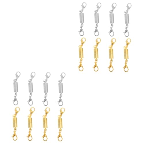 Tofficu 16 Stück Teiliges Magnetische Schmuckverschlüsse für DIY Armbänder Halsketten Verarbeitung Installieren Langlebig Geeignet für Perlenarmbänder und Lederbänder von Tofficu