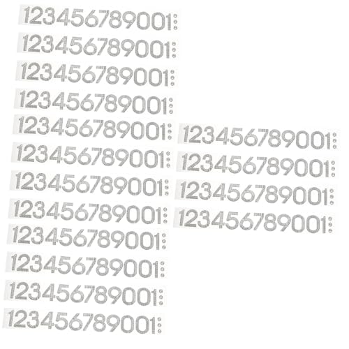 Tofficu 160 Stk Digitale Aufkleber Nummer Strass-patches Zarte Flicken Zum Aufbügeln Strassapplikation Weiße Outfits Reparaturflicken Für Kleiderhüte Diy Empfindlich Schmücken Strasssteine von Tofficu