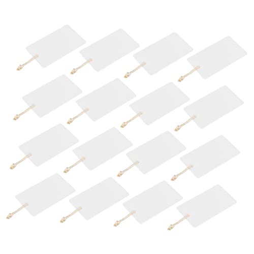 Tofficu 16Stücke Teiliges Acryl Korbetiketten für DIY Transparente Etiketten für Küchenorganisation für Aufbewahrungsbehälter und Einfache Beschriftung von Tofficu