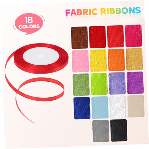 Tofficu 18 Rollen Bunte Polyester Geschenkband Breit Lang Dünnes Dekoband für Blumensträuße Basteln und Geschenkverpackung Weiche Textur Vielseitig Zuschneidbar Elegante Farbauswahl Tofficu 18 Rollen Bunte Polyester Geschenkband Breit Lang Dünnes Dekoband für Blumensträuße Basteln und Geschenkverpackung Weiche Textur Vielseitig Zuschneidbar Elegante Farbauswahl von Tofficu
