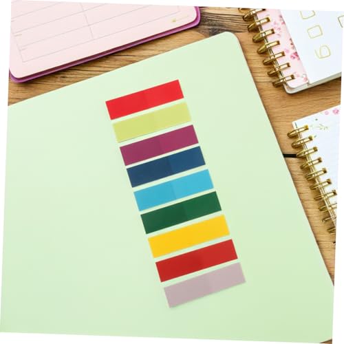 Tofficu 18 Sätze Haftnotizen mit Index Tabs Selbstklebend und Wiederablösbar Kleine Leere Memo Pads Farbige Seitenmarker für Bücher und Notizbücher für Büro und Studium von Tofficu