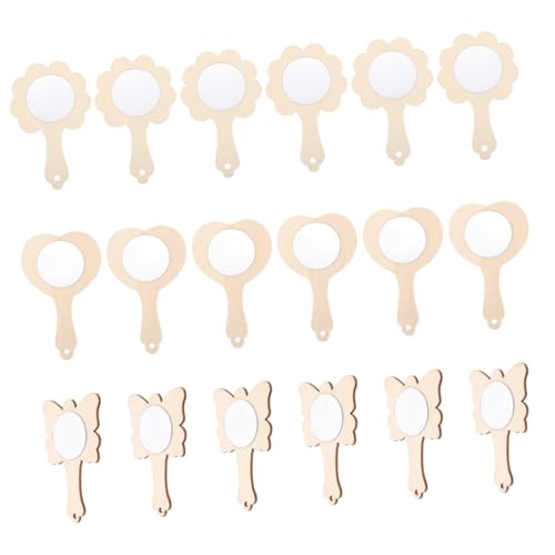 Tofficu 18 Stück Teiliges DIY Holzspiegel Unbemalt zum Bemalen und Basteln Formen Blume Schmetterling Herz für Handgemachter Holzspiegel zum Selbstgestalten und Malen Kreative Bastelidee Tofficu 18 Stück Teiliges DIY Holzspiegel Unbemalt zum Bemalen und Basteln Formen Blume Schmetterling Herz für Handgemachter Holzspiegel zum Selbstgestalten und Malen Kreative Bastelidee von Tofficu