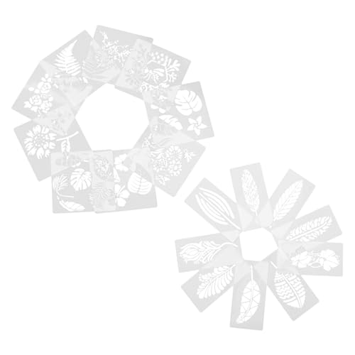 Tofficu 18 Stück Teiliges Malvorlagen Botanische Schablonen für Wandkunst Wiederverwendbare Designs für Diy Projekte zum Zeichnen und Basteln mit Familie und Freunden Tofficu 18 Stück Teiliges Malvorlagen Botanische Schablonen für Wandkunst Wiederverwendbare Designs für Diy Projekte zum Zeichnen und Basteln mit Familie und Freunden von Tofficu