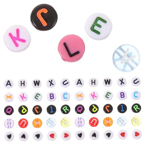 Tofficu 1900 Stück Teiliges Acryl Buchstabenperlen Lose DIY Schmuckperlen für Armbänder Halsketten Ohrringe Vielseitig Verwendbar Bastelmaterial Transparent Geeignet für Personalisierte Tofficu 1900 Stück Teiliges Acryl Buchstabenperlen Lose DIY Schmuckperlen für Armbänder Halsketten Ohrringe Vielseitig Verwendbar Bastelmaterial Transparent Geeignet für Personalisierte von Tofficu