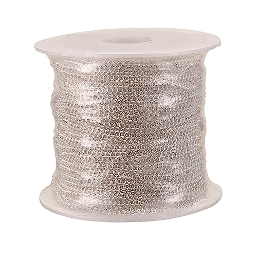 Tofficu 1Rolle Kupferkette für DIY Schmuckherstellung Pulloverkette Halskettenkette Langlebig und Robust für Projekte und Designs von Tofficu