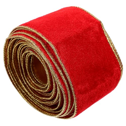 Tofficu 1Rolle Rotes Geschenkband Vielseitig Einsetzbar Schneidbar für DIY Dekorationen für Weihnachtsgeschenke Bastelprojekte und Schleifen zum Verpacken Tofficu 1Rolle Rotes Geschenkband Vielseitig Einsetzbar Schneidbar für DIY Dekorationen für Weihnachtsgeschenke Bastelprojekte und Schleifen zum Verpacken von Tofficu