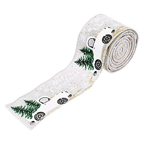 Tofficu 1Rolle Weihnachtsbandrolle Dekoratives Stoffband Für DIY Weihnachtsdekoration Festliches Farbband Für Auto Und Weihnachtsbaumverschönerung Hochwertige Dekoband Tofficu 1Rolle Weihnachtsbandrolle Dekoratives Stoffband Für DIY Weihnachtsdekoration Festliches Farbband Für Auto Und Weihnachtsbaumverschönerung Hochwertige Dekoband von Tofficu