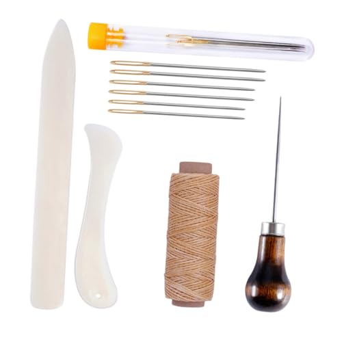 Tofficu 1Satz DIY Lederwerkzeug Teiliges Nähzubehör für Handarbeiten Langlebig und Sicher für Lederreparatur und Handgemachte DIY Projekte Umfassendes Lederhandwerkswerkzeug von Tofficu