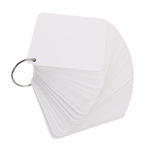 Tofficu 1Satz Leeres Flash Karten mit Metallbinder Ringen DIY Karteikarten für Notizen Vokabelkarten und Lernkarten für Schule Büro und Zuhause Tofficu 1Satz Leeres Flash Karten mit Metallbinder Ringen DIY Karteikarten für Notizen Vokabelkarten und Lernkarten für Schule Büro und Zuhause von Tofficu
