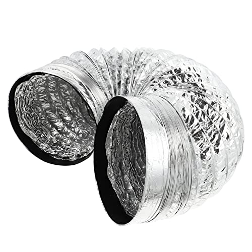 Tofficu 1Stück Aluminiumfolienlüftungsschlauch Flexibler Luftkanal Für Küchenlüftung Langlebig Einteiliges Design Luftleckage Für Abluftventilatoren von Tofficu