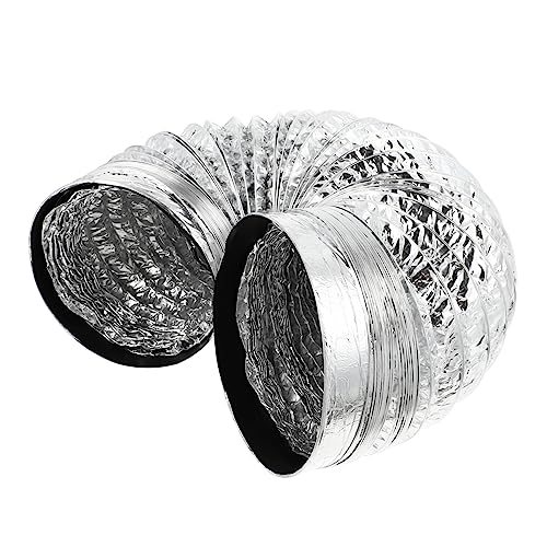 Tofficu 1Stück Doppelwandiger Aluminiumfolien Luftkanal Flexibler Küchenlüftungsschlauch Für Abzugshaube Und Klimaanlage Hochwertiges Küchenzubehör Für Luftzirkulation von Tofficu