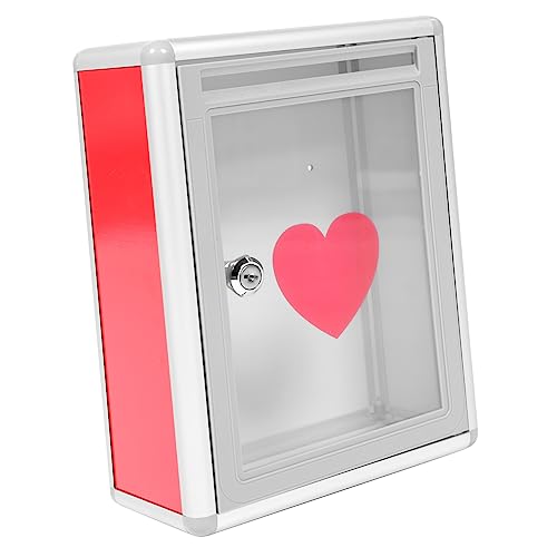 Tofficu 1Stück Transparente Herzform Spendenbox Abschließbare Briefkasten Für Karten Und Spenden Metallbriefkasten Für Fundraising Für Veranstaltungen Und Meinungsäußerungen Tofficu 1Stück Transparente Herzform Spendenbox Abschließbare Briefkasten Für Karten Und Spenden Metallbriefkasten Für Fundraising Für Veranstaltungen Und Meinungsäußerungen von Tofficu