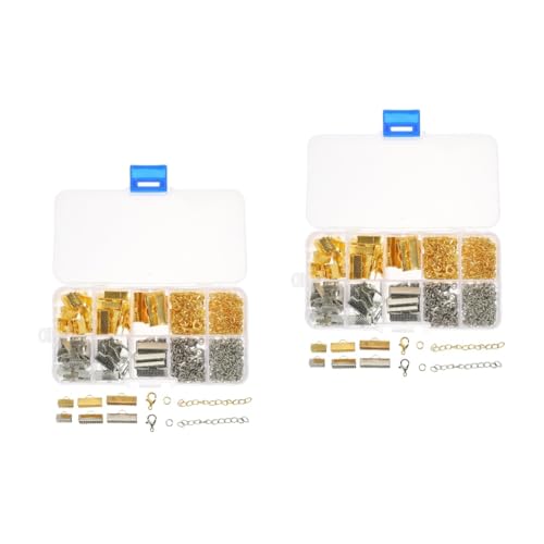 Tofficu 2 Boxen Pferdeschnalle bastelzeug bandschelle schmuck ketten Karabinerverschlüsse für die Schmuckherstellung DIY zubehör Schmuckzubehör für die Herstellung von Schmuck Legierung von Tofficu