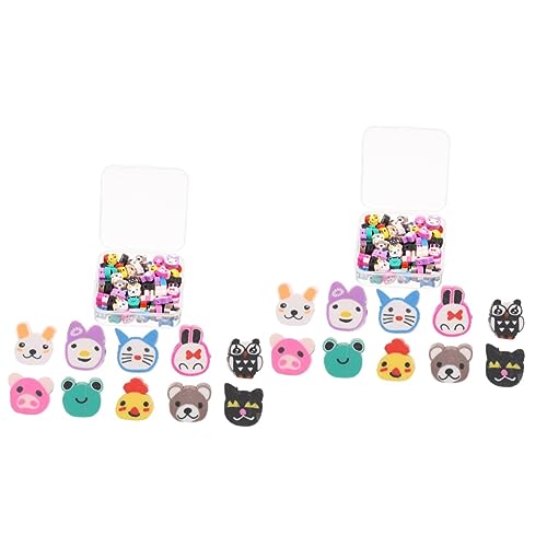Tofficu 2 Boxen Tierische Tonperlen Party Charms Für Die Herstellung Von Armbändern Miniatur Reize Perlen Für Schmuckhersteller Haarschmuck Perlen Diy -schmuckzubehör Polymer-ton Tofficu 2 Boxen Tierische Tonperlen Party Charms Für Die Herstellung Von Armbändern Miniatur Reize Perlen Für Schmuckhersteller Haarschmuck Perlen Diy -schmuckzubehör Polymer-ton von Tofficu