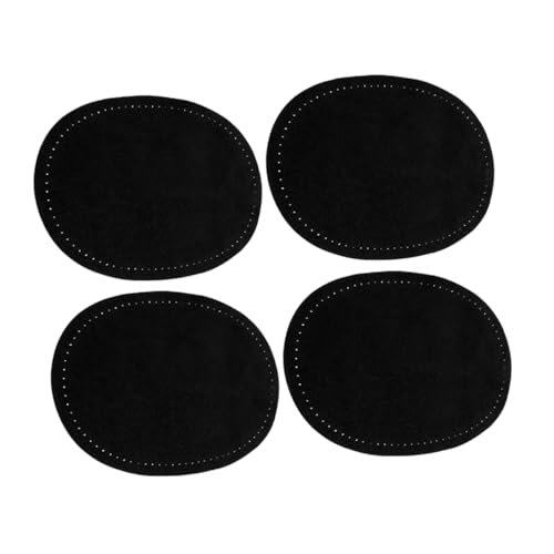 Tofficu 2 Paar Flicken für Hosen Patches für Jacken Männer Reparaturflicken für Jacken Kleiderflicken für Löcher Ellbogen-Knie-Patches Patch aufnähen Patchhandwerk für Hemden Black von Tofficu