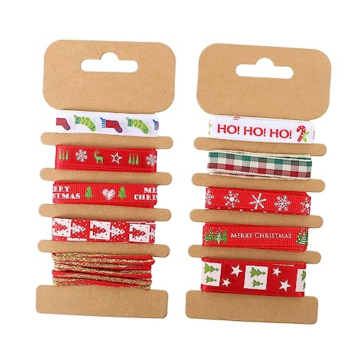 Tofficu 2 Packungen Blumenverpackungsband Gold zum Einpacken weihnachtsband für handwerk dekorativ trimmen ribbon schienbeinschoner tape bedruckte Bänder Geschenkverpackungsband Polyester von Tofficu