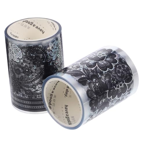 Tofficu 2 Rollen Dekoratives Pet Klebeband mit Spitze und Silberprägung Vielseitiges DIY Bastelband für Scrapbooking Geschenkverpackung und Handwerksprojekte Hochwertiges Kunststoffband Tofficu 2 Rollen Dekoratives Pet Klebeband mit Spitze und Silberprägung Vielseitiges DIY Bastelband für Scrapbooking Geschenkverpackung und Handwerksprojekte Hochwertiges Kunststoffband von Tofficu