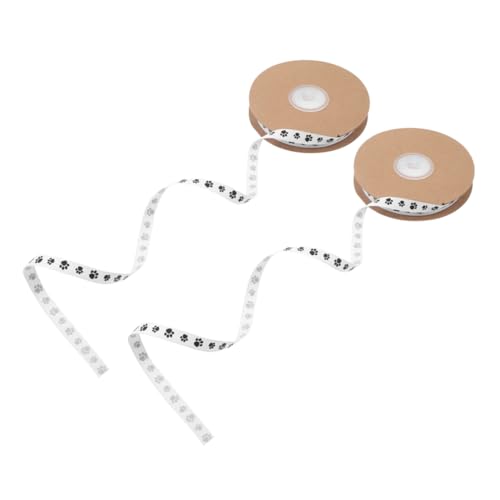Tofficu 2 Rollen Fußabdruck-muster Band Druck Hund Pfote Ostern Party Band Rollen Für Party Ornamente Wrap Weiß von Tofficu
