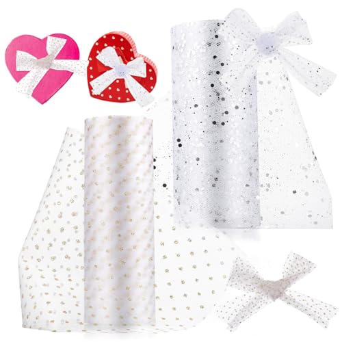 Tofficu 2 Rollen Glitzer Tüllstoff Pailletten Tüll Weich Schimmerndes DIY Bastelstoff Hochzeit Tisch Dekoration Brautpaar Party Banquet Tofficu 2 Rollen Glitzer Tüllstoff Pailletten Tüll Weich Schimmerndes DIY Bastelstoff Hochzeit Tisch Dekoration Brautpaar Party Banquet von Tofficu