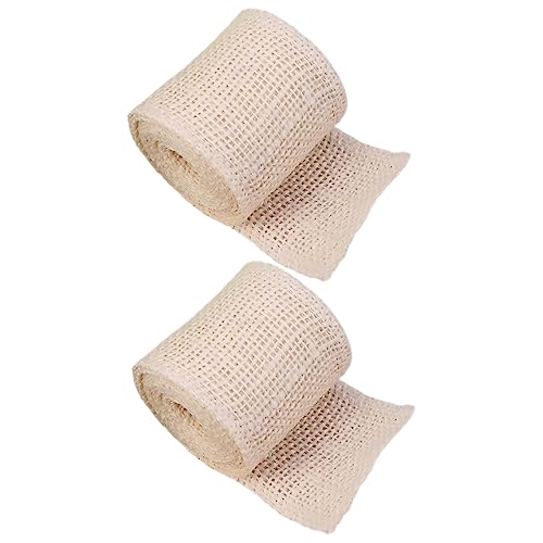 Tofficu 2 Rollen Langlebiges Leinen Geschenkband Dekoband in Beige Vielseitiges Verpackungs und DIY Band für Kreative Weihnachtsdekorationen und Bastelprojekte Tofficu 2 Rollen Langlebiges Leinen Geschenkband Dekoband in Beige Vielseitiges Verpackungs und DIY Band für Kreative Weihnachtsdekorationen und Bastelprojekte von Tofficu