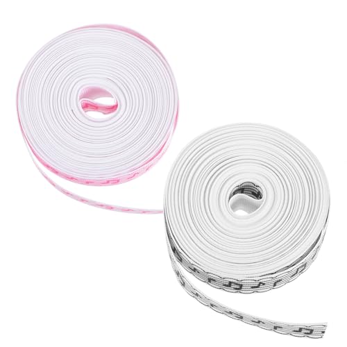 Tofficu 2 Rollen Musiknoten Geschenkband DIY Dekoband für Geschenkverpackung und Bastelarbeiten Weißes Zuschneidbares Festivalband für Party Festtagsdekoration von Tofficu