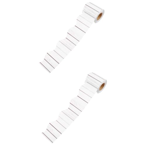 Tofficu 2 Rollen Randaufkleber für das Klassenzimmer bürodeko büro dekoration partydeko einschulung Wandgrenze Planke Pinnwand-Grenzen entzückendes Grenzpapier dekoratives Randpapier Weiß von Tofficu