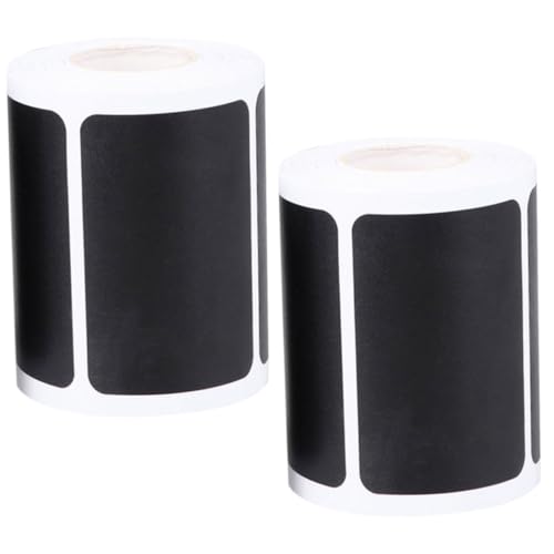 Tofficu 2 Rollen Schwarze Selbstklebende Tafel etiketten für Vorratsgläser mit Je Beschreibbaren Labels Vielseitig Einsetzbar Wiederbeschriftbar für Gewürzgläser und Küchenbehälter Tofficu 2 Rollen Schwarze Selbstklebende Tafel etiketten für Vorratsgläser mit Je Beschreibbaren Labels Vielseitig Einsetzbar Wiederbeschriftbar für Gewürzgläser und Küchenbehälter von Tofficu