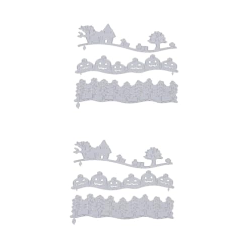 Tofficu 2 Sätze 2 Sets Halloween Stanzformen Dekoration Prägung Bastelformen Stanzformen Schablonenform Herbst Indoor Kürbisse Schnitte Scrapbooking Groß 3 Stücke * 2 von Tofficu