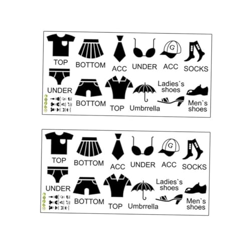 Tofficu 2 Sätze Abnehmbare Schwarze Kleidungsetiketten Kleiderschrank Aufkleber für Kleidung und Schuhe Wiederverwendbare Dresser Clothing Decals zur Einfachen Kleiderordnung und Tofficu 2 Sätze Abnehmbare Schwarze Kleidungsetiketten Kleiderschrank Aufkleber für Kleidung und Schuhe Wiederverwendbare Dresser Clothing Decals zur Einfachen Kleiderordnung und von Tofficu