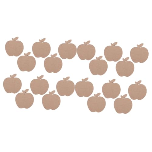 Tofficu 2 Sätze Apfelanhänger Aus Holz Zum Basteln Halloween Dekoration Halloween-dekoration Halloween Decor Keksschneider Nagelaufkleber Holzornamente Diy Liefert Hölzern 10 Stück * 2 von Tofficu